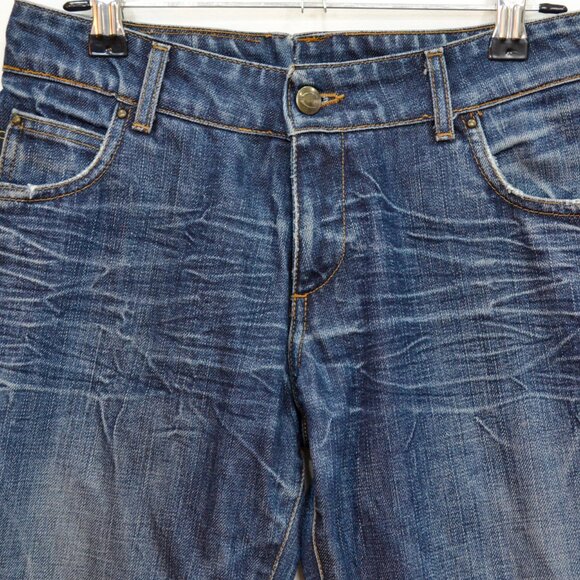 JUST CAVALLI Roberto Cavalli Y2K Straight Leg Blue Jeans - Picture 4 of 9